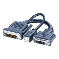 LINDY M1-D/A Adapter auf DVI-I & USB M1-DA Stecker/DVI &USB Buchsen 41229