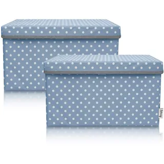 Lifeney Aufbewahrungskorb Kinderzimmer 37 x 25 x 21 cm türkis