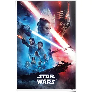 Poster REINDERS "Star Wars The Rise of Skywalker - Filmplakat", rot (farbe bild(er): rot), B:61cm H:91,5cm, Papier, Bilder, Poster