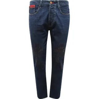 M6590 Jeans Uomo Armani Jeans J26 Antifit Low Crotch Man Trousers - Blau