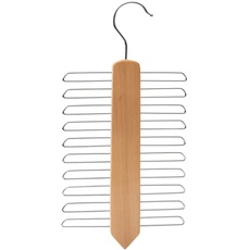 IPEA Eleganter Krawattenhalter aus Holz mit 20 Stangen – Krawattenhalter im Minimal-Design – Kleiderbügel zum Aufhängen von Gürteln, Schals, Zubehör – drehbarer Haken