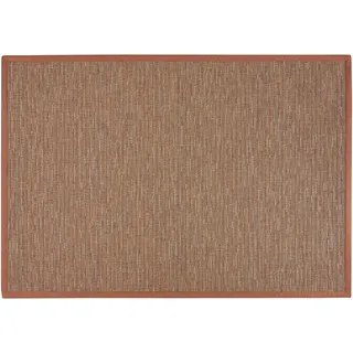 DEKOWE »Naturino Effekt« rechteckig 8 mm Höhe Flachgewebe, Sisal-Optik, mit Bordüre, In- und Outdoor geeignet,
