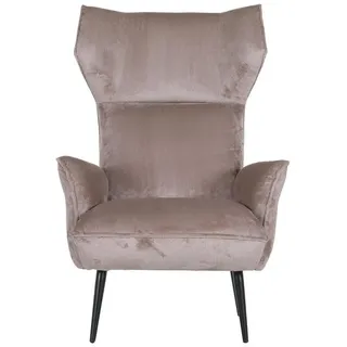 Mid.you Ohrensessel , Beige , Textil , 83x110x92 cm , Stoffauswahl , Wohnzimmer, Sessel, Ohrensessel