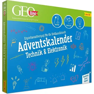 Franzis GEOlino Adventskalender Technik & Elektronik 2020 - Blau