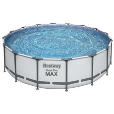Bild Steel Pro Max Frame Pool Set 488 x 122 cm lichtgrau inkl. Filterpumpe + Zubehör