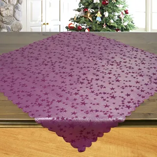 Delindo Lifestyle Mitteldecke Sternchen allover 80 x 80 cm Lila