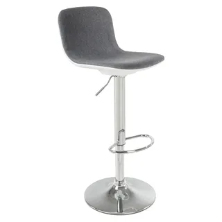 G21 G21 Lima Barhocker aus Stoff, grau G21-60023301 - Grau