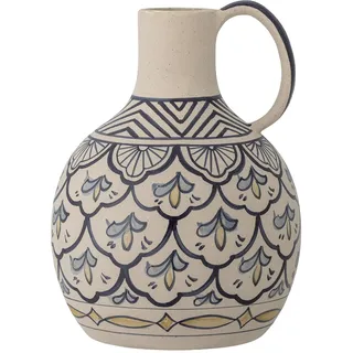 Bloomingville Nadya Vase Blau – Stoneware-Deko-Vase 27x20 cm, Elegantes Design für Moderne Wohnräume & Tischdeko, 82057586
