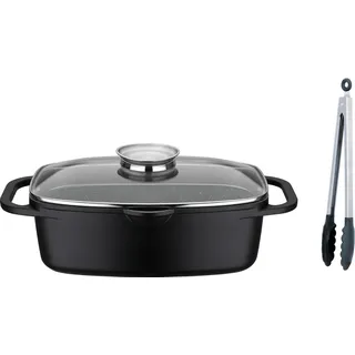 GSW Bräter »Gourmet Grantit« Set, 2 Stk. tlg. Aluminiumguss, schwarz