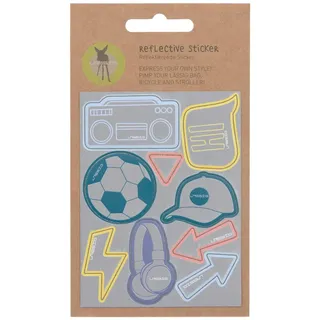 Lässig Reflektierende Aufkleber Schulranzen Rucksack Helm Selbstklebende Sticker - Pimp Your Bag/Reflective Sticker Football