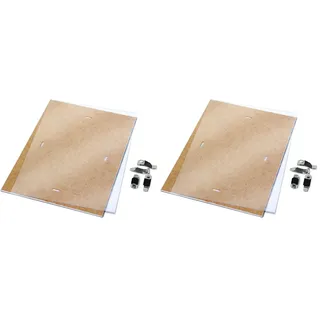 DONAU Rahmenloser Bilderrahmen 30 x 40 cm Bilderrahmen Bildhalter Cliprahmen Bilderhalter/mit Clips/Plexiglas/für Wohnzimmer Esszimmer Küche Poster Puzzle Fotos (Packung mit 2)