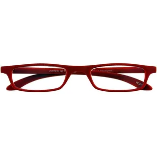 I NEED YOU Lesebrille Zipper / +2.00 Dioptrien / Rot