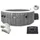 PureSpa Bubble Massage 196 x 71 cm Grau