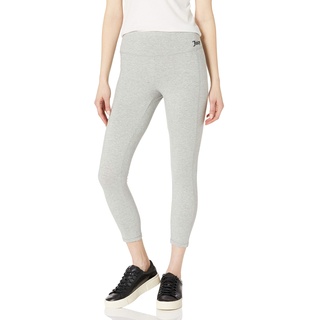 Juicy Couture Damen Essential Cotton 7/8 with Pocket Leggings, Hellgrau (Light Grey Heather), Groß