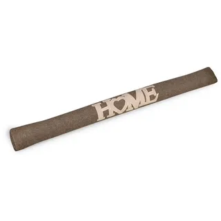 Beautissu Zugluftstopper Tuuli HE - 1 kg Windstopper als Türvorleger, Haustür Rolle und Kälteschutz Luftstopper - Luftzugstopper Home Zugluft Stopper in Braun