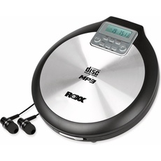 Roxx PCD 600 Tragbarer CD-Player CD, CD-R, CD-RW, MP3 Schwarz, MP3 Player + Portable Audiogeräte, Schwarz