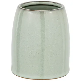 Schöner Wohnen Zahnputzbecher , Grün , Keramik , 8.5x10.5x8.5 cm , Badaccessoires, Zahnputzbecher