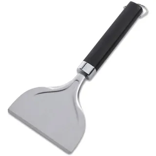Weber Grillplatten-Schaber, aus Edelstahl, entfernt Fett & Schnutz effektiv, ideal zur Reinigung von Grillplatten/Planchas, Rutschfester Komfortgriff, spühlmaschinenfest - Silber (6781)