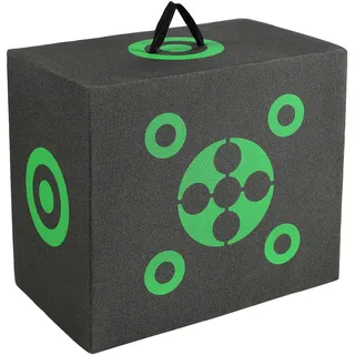 Vevor Bogenschießen-Zielblock, 40,6 x 45,7 cm, Allseitiger Bogen-Zielblock, tragbares Outdoor-Bogenschießen-Ziel mit Tragegriff, einfache Pfeilentfernung, Gute Sichtbarkeit,