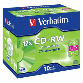 Verbatim CD-RW 12x 700 MB 10 Stück(e)