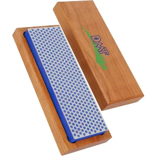 DMT Diamond WhetstoneTM Diamant Schleifstein in Holzbox 6" Grob | Messerschärfer in Profiqualität | 15cm Wetzstein für Messer und Werkzeuge | Made in USA | W6C