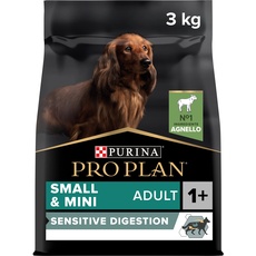 Purina Pro Plan Small Digestion Futtermittel für kleine Hunde, Mini, Erwachsene, Empfindliche Verdauung mit Lamm, 4 x 3 kg
