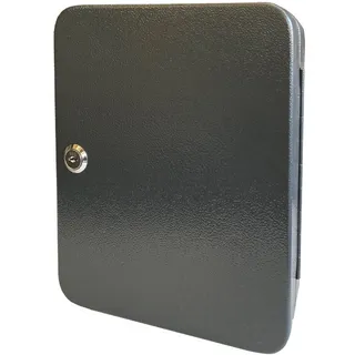 kippen 10001NA Schlüsselschrank mit 24 Haken, Farbe Anthrazit, Maße: 250 x 75 x 200 mm