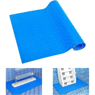 90x40CM Schwimmbadleitermatte,Groß Pool schutzmatte,Anti Rutsch Leitermatte für Schwimmbäder,Schutzmatte Für Poolleiter,Poolunterlage Mit Rutschfester Textur Für Schritte,Treppen,Leitern