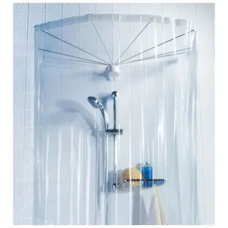 Spirella colección Cortina baño (sin Brazos) de 200x170 cm, para la estructura Ombrella, Kollektion Duschvorhang ohne Arme, 200 x 170 cm, transparent, White, 200x170cm