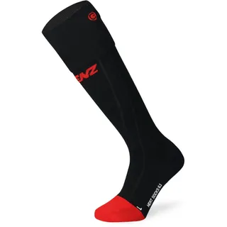 Lenz Heat Sock 6.1 Compression, Socken, 2025 black - Schwarz/Rot - 35 EU - 38 EU