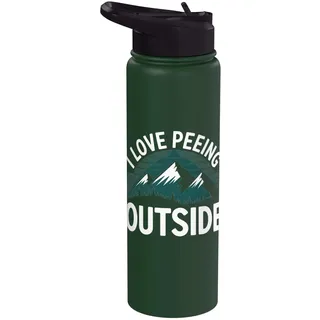 Design „Ich liebe es, draußen in den Bergen zu pinkeln“ Stainless Steel Insulated Water Bottle