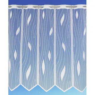 dekondo Scheibengardine Swing, Kurzstore, Bistrogardine, Panneaux, HxB 50x160 cm, transparent (weiß, 50x160)