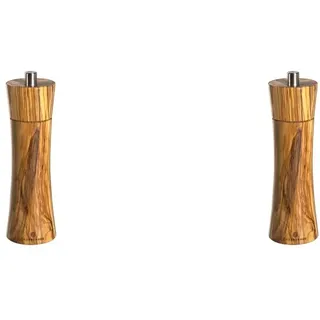 Zassenhaus M022223 Frankfurt Pfeffermühle, Olivenholz, 18 cm (Packung mit 2)