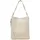 Hobo Bag Leather Grey Silk/Beige