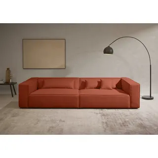 LeGer Home by Lena Gercke Couch Polyester 3-Sitzer Braun