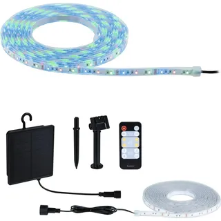 Paulmann LED Stripe Solar 5m RGB dimmbar inkl. Fernbedienung schwarz
