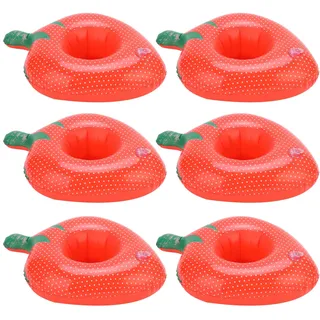 Aufblasbare Getränkehalter, schwimmende Untersetzer für Becher, schwimmende Becherhalter, schwimmende Untersetzer für Pools, aufblasbare schwimmende Untersetzer, schwimmende Becher für Erdbeeren
