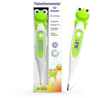 SCALA SC 44 Frosch Fieberthermometer Wasserfest, Mit Fieberalarm