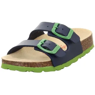 Fussbettpantoffel Blau/Grün 41