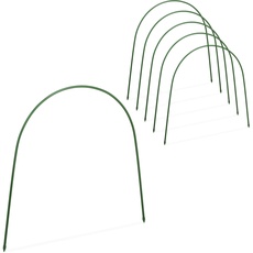 Bild Tunnelbögen, 6er Set, Bügel für Pflanztunnel & Hochbeet, HxB: 60 x 62 cm, witterungsbeständig, biegsam, grün