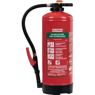 Gloria - 9l Schaumfeuerlöscher SKA+ 9 PRO – Fluorfrei – Für die Brandklassen A, B – Mit praktischer Wandhalterung – inkl. aktueller Prüfplakette