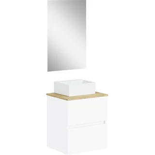 Baikal Natura, Holz Keramik, weiß, 50cm/F39