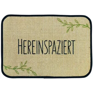 WohnDirect Fussmatte Eco-Sisal , Waldgrün , Textil , 40x60 cm , Oeko-Tex® Standard 100 , Teppiche und Böden, Schmutzfangmatten, Fußmatten