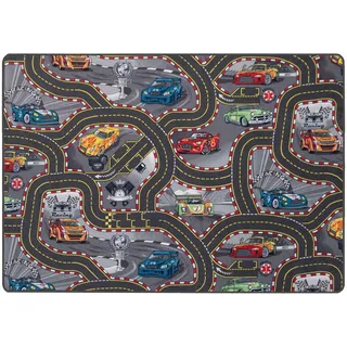 Primaflor-Ideen in Textil Kinderteppich »Spielteppich CARS«, rechteckig, 6,5 mm Höhe, Kurzflor, Straßen-Spiel-Teppich, Motiv Autos, Kinderzimmer Primaflor-Ideen in Textil bunt B: 95 cm   1 St.