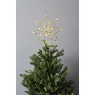 Star Trading LED-Baumspitze "Topsy", Sternform, gold, outdoor - Gold