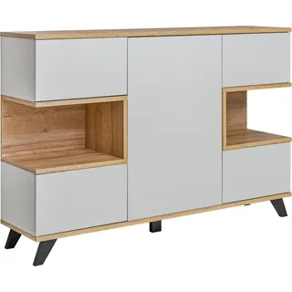 Modern Weiß Kommode Wohnzimmer Neu Luxus Designer Sideboard Möbel Holz - Weiß