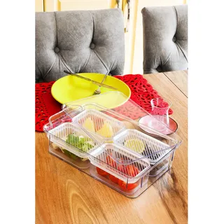 Hermia Concept, FR178 - Transparent, Frühstücksset (5-teilig), Transparent, 100 % KUNSTSTOFF, 33 x 20 x 7 cm - Transparent