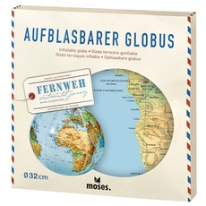 Moses 82326 Fernweh Aufblasbarer Globus | Weltkarte