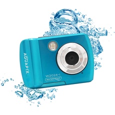 Aquapix W2024 'Splash' Unterwasserkamera, Wasserfest bis 3m, 2.4" Display, Auflösung bis 16 MP, 8X Digital-Zoom, 5MP Sensor, Blau