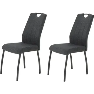 Hela Esszimmerstuhl ELIF Polyester grau 2er Set